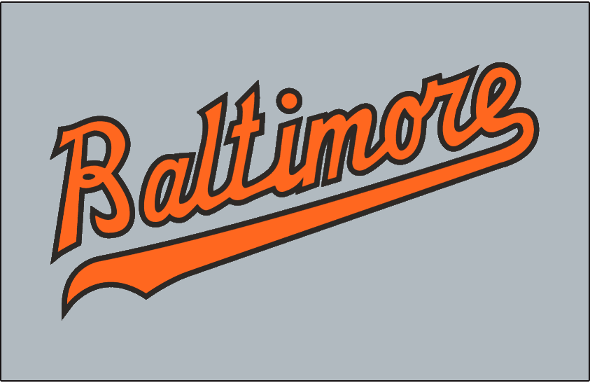 Baltimore Orioles 1956-1965 Jersey Logo fabric transfer